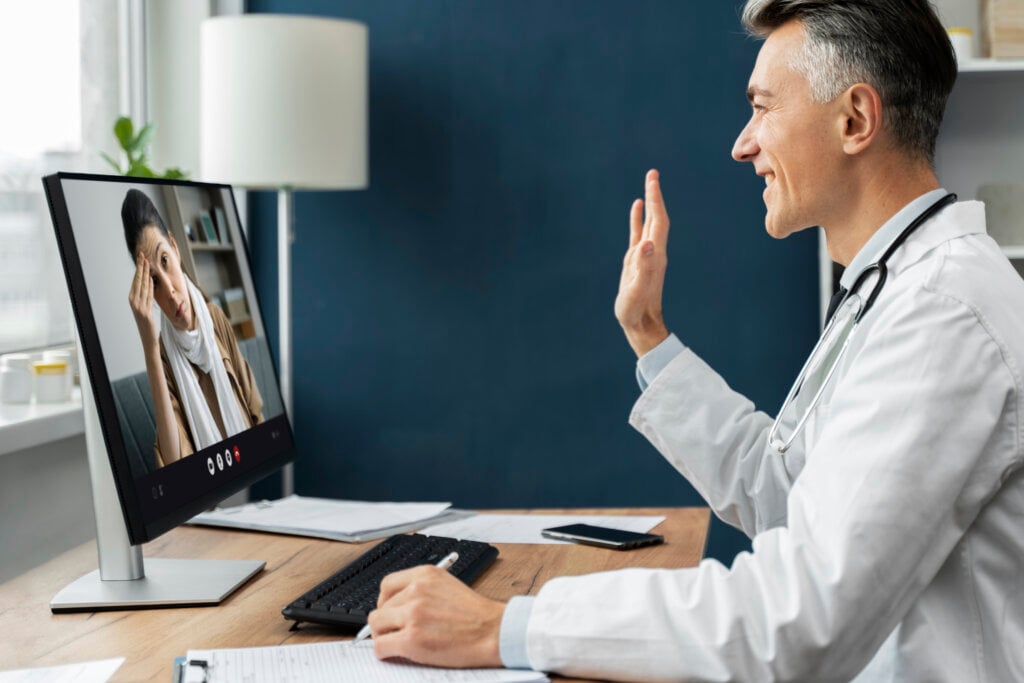 Veja como a telemedicina para doenças respiratórias pode revolucionar sua saúde. | Foto: Freepik.